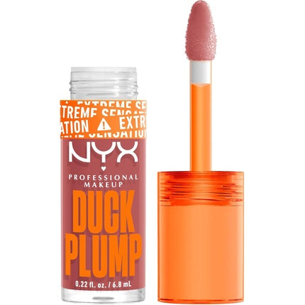 NYX Professional Makeup Lip Plumping Gloss Intense Colour High Pigmentation Extreme Shine Finish Infused with Spicy Ginger Vegan Formula Duck Plump Nude Swings 03 Nude Swings