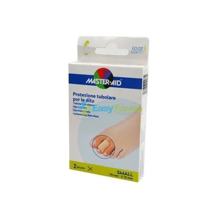 Pietrasanta Pharma Master Aid Foot Care Tubular Protection For Toes And Fingers 2 Protections 75x15 Mm Size Small