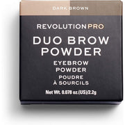Revolution Pro Duo Eyebrow Brow Powder Dark Brown 2.2g