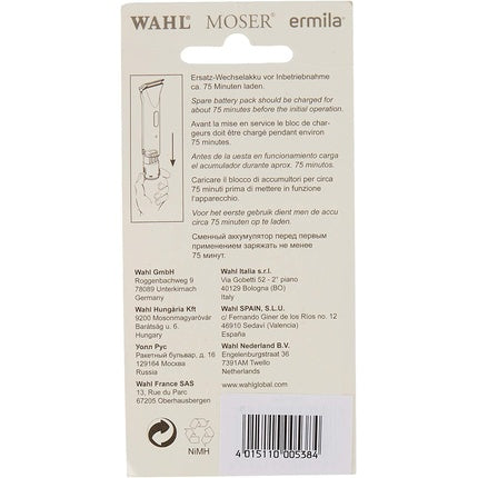Ermila 50486 Replacement Battery for Genius Hair Clippers