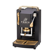 Faber Pro Mini Deluxe Ese Pad Espresso Machine Matt Black Brass