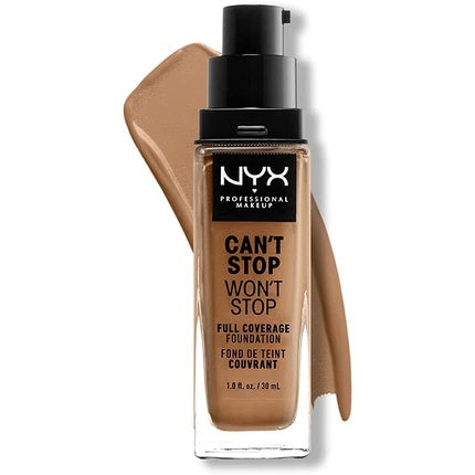 NYX Professional Makeup Can't Stop Won't Stop Full Coverage Foundation Vegan Formula Matte Finish 12.7 Neutral Tan