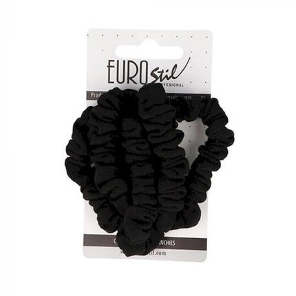 Eurostil Black Hair Ties 1 Unit
