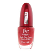 Pupa Im Unique 001 Irresistable Chili Red Matt Nail Polish 5ml For Women