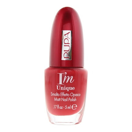 Pupa Im Unique 001 Irresistable Chili Red Matt Nail Polish 5ml For Women