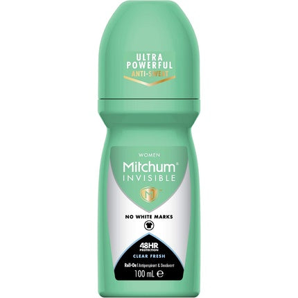Mitchum Invisible Women 48HR Protection Roll On Deodorant and Antiperspirant 100ml