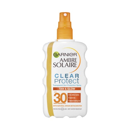 Garnier Ambre Solaire Sunscreen Spray Clear Protect Bronzer SPF 30 200ml