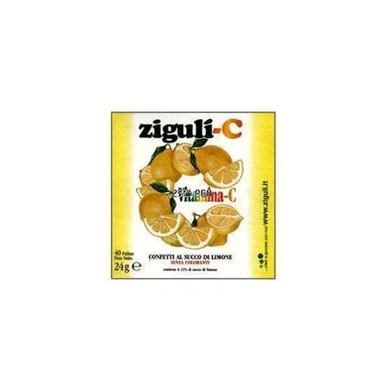Falqui Pharmaceutical Products Ziguli-C Orange Juice Confetti With Vitamin C 40 Balls