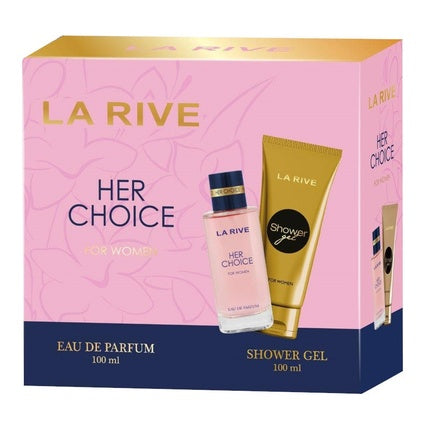La Rive Her Choice Eau De Parfum Spray 100ml + Shower Gel 100ml