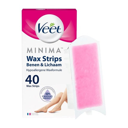 Veet Cold Wax Strips For Legs Hypoallergenic Gentle Hair Removal