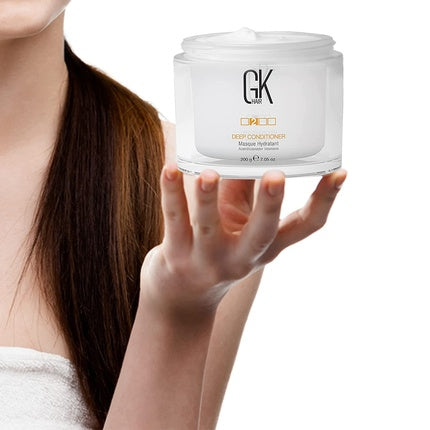 GK HAIR Global Keratin Deep Conditioner Mask Intensely Moisturising Repair Treatment for Dry Damaged Color-Treated and Frizzy Hair 7.05 Fl Oz 200g
