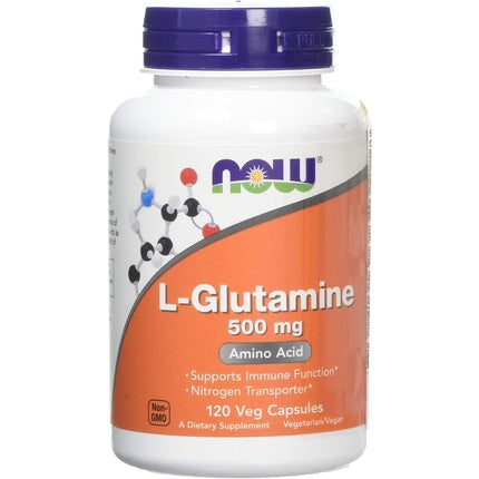 Now Foods L-Glutamine 500mg 120 Capsules