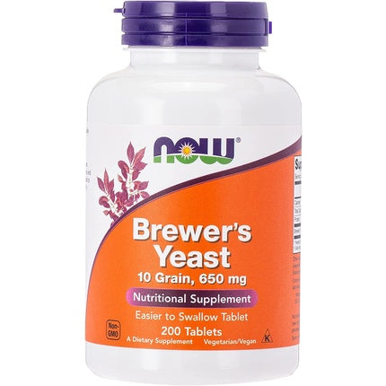 Now Foods Brewer's Yeast 650 Mg 200 Tabs