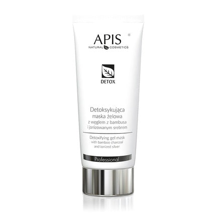Apis Professional Detox Gel Mask - Detoxifying Gel Mask With Bamboo Charcoal And Ionized Silver, 200ml