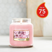 Yankee Candle Medium Jar Scented Candle | Cherry Blossom | Burn Time Up