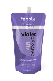 Fanola Hair Bleaching No Yellow Oxidant Violet 5 Volume 15 - 1000 Milliliters