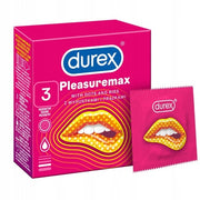 Durex Pleasuremax Condoms 3 Pieces With Ridges
