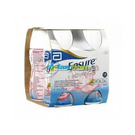 Abbott Ensure Plus Advance Highcalorie And Highprotein Nutritional Supplement Strawberry Flavor 4x220 Ml