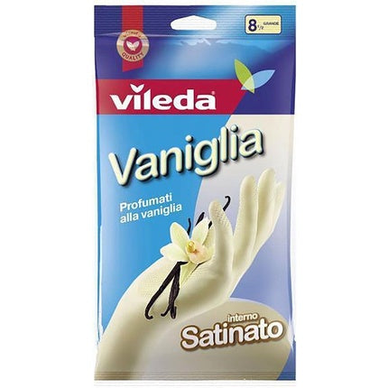 Vileda Household Gloves Silky Soft Vanilla Scent Size Large