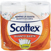 Scottex Quanto Basta; Kitchen Paper, Half Option, 2 Maxi Rolls