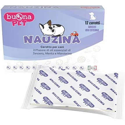 Buona Pet Nauzina Essential Oils Diffuser Patch for Dogs - Case of Nausea and Vomiting (External Use)