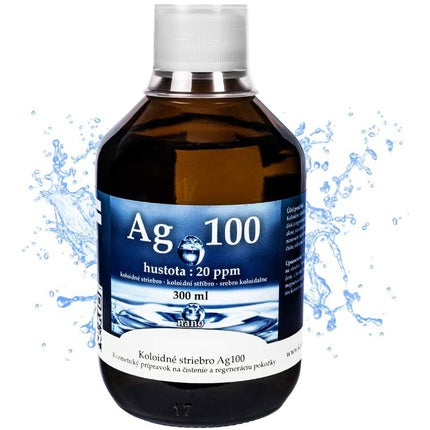 Aktiv Kolloidales Silber 20ppm 300ml Certified Colloidal Silver Liquid for Skin - 1 Bottle