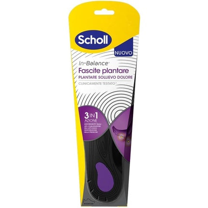 Scholl In-Balance Footbed Pain Relief with Reinforced Arch and Heel Support Size L (42.5-45) 1 Pair