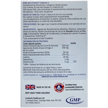 Lamberts Eyewise Omega 3 60 Capsules