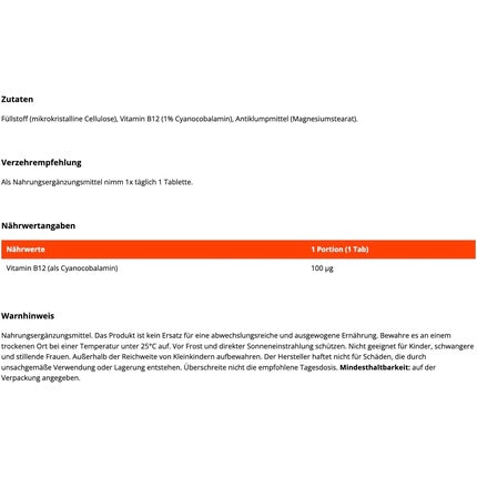 Gymbeam Vitamin B12 90 Tablets