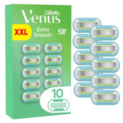 Venus Gillette Venus Extra Smooth Razor Blades - Green/White - 10 Pieces