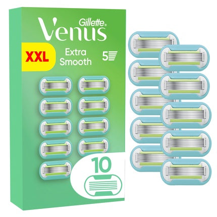 Venus Gillette Venus Extra Smooth Razor Blades - Green/White - 10 Pieces