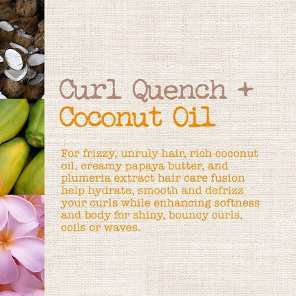 Maui Moisture Curl Quench Coconut Oil Conditioner 13 Ounce - Silicone Free for Thick Curly Hair