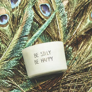 Soy Candle "be Silly Be Happy" Fragrant "minty Bamboo