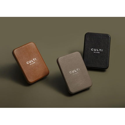 Culti Milano Car Diffuser in Dove Grey Leather Mareminerale