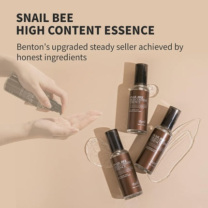 Benton Snail Bee Highcontent Essence 3.38 fl.oz Snail Mucin Essence Bee Venom Serum Korean Serum for Face