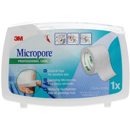 3M Micropore Professional Care Plaster 2.5cm x 9.14m