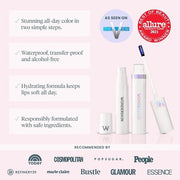 Wonderskin Wonder Blading Peel and Reveal Lip Stain Transfer Proof Lip Tint Long Lasting Waterproof Nude Matte Lip Makeup Whimsical