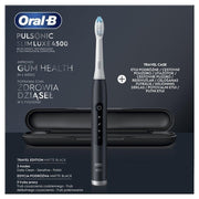 Oral-B Pulsonic Slim Luxe 4500 Matte Black Travel Edition Sonic Toothbrush with Battery