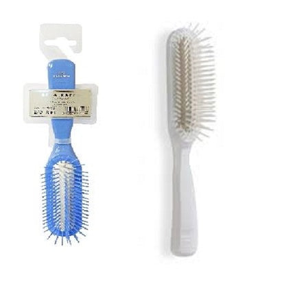Acca Kappa Pneumatic Brush 12 AX6360 Plastic Teeth Thin Plastic Compatible for Hair