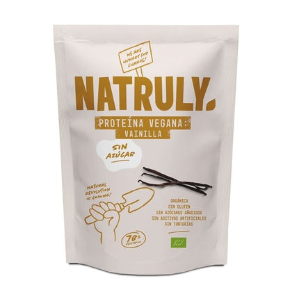 Natruly Organic Vanilla Vegan Protein 75 350g