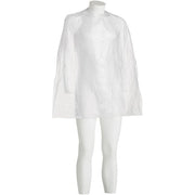 90 Pieces White Disposable Cape for Hairdresser 90x115