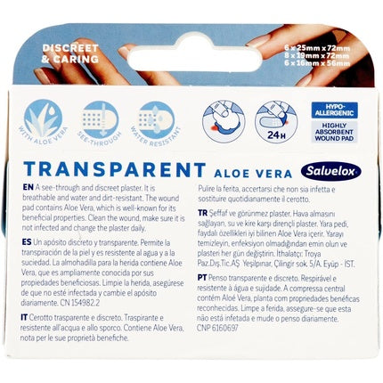 Tiritas Salvequick Transp Aloe Vera 20 Units