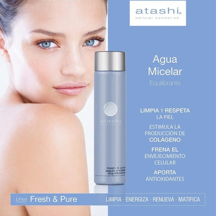 Atashi Fresh & Pure Micellar Water for the Face Anti-Ageing Acne Reducing Facial Cleanser 150ml