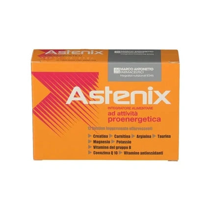 Marco Antonetto Pharmaceuticals Astenix 12 Sachets Multiaction Energy Supplement