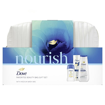Dove Body Care Gift Set With Nourish Cosmetic Bag