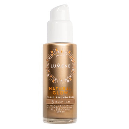 Lumene Natural Glow Fluid Foundation - 5 Deep Tan, 30ml