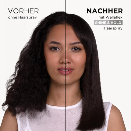 Wellaflex Shine & Hold Hairspray for Women - Up to 48 Hours Ultra Strong Hold