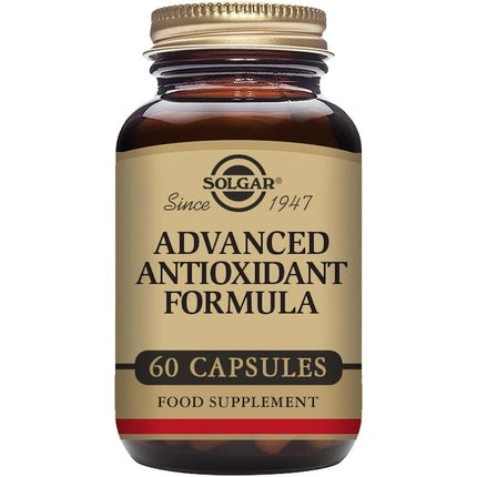 Solgar Advanced Antioxidant Formula 60 Vegetable Caps - Full Spectrum Antioxidant Support - Contains Zinc, Vitamin C, E & A - Immune System Support - Vegan, Gluten Free, Dairy Free