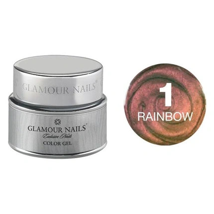 Vip Glamour Color Gel Rainbow 1 5 Milliliters