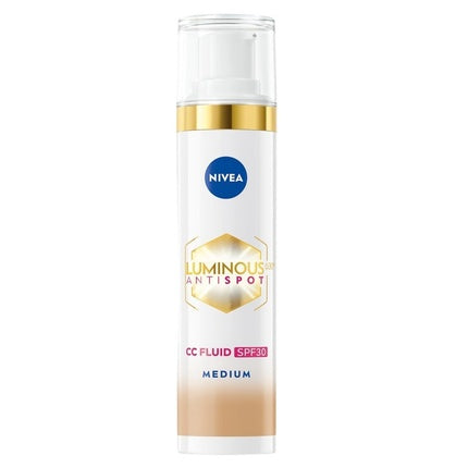 Nivea Luminous 630 Cc Fluid 3 In 1 Spf 30+ Face Foundation 02 Medium 40ml